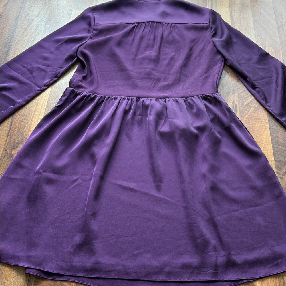 Juicy Couture Woman’s Size 2 Deep Purple Long Sleeve Dress - Picture 6 of 10